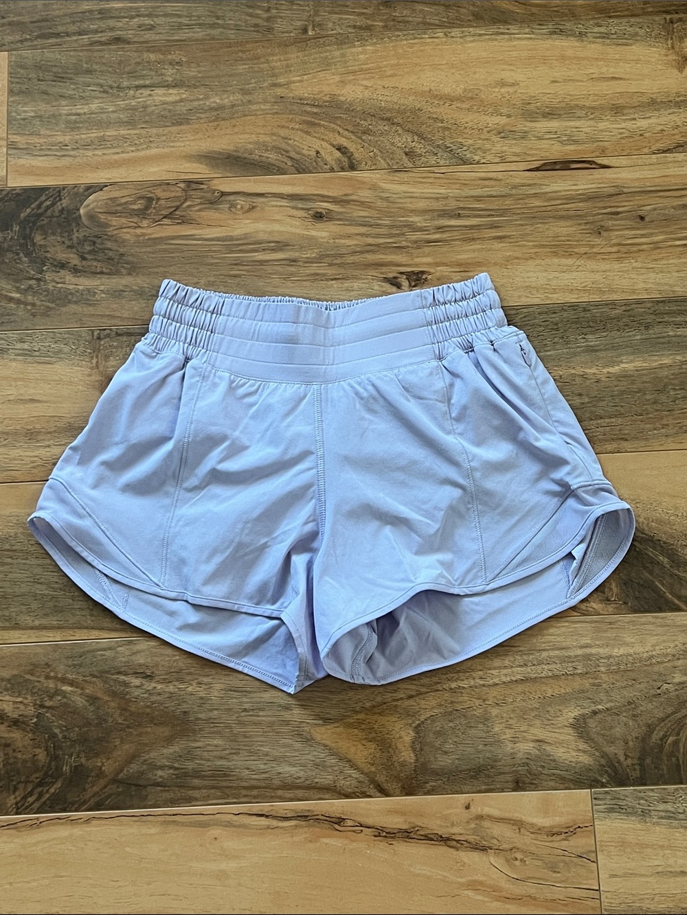 Lululemon Womens Hotty Hot High Rise Running Shorts Purple Gym Workout Sz 2